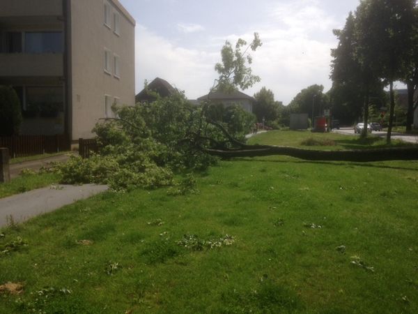 Unwetter: Marl kam mit "einem blauen Auge" davon