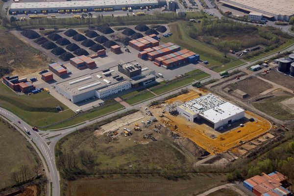 Die Baustelle der Firma Dela in Dorsten