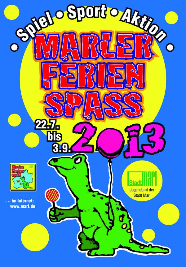 Werbeplakat für den Ferienspaß 2013