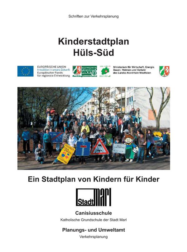 Die Titelseite der Broschüre zum Kinderstadtplan Hüls-Süd