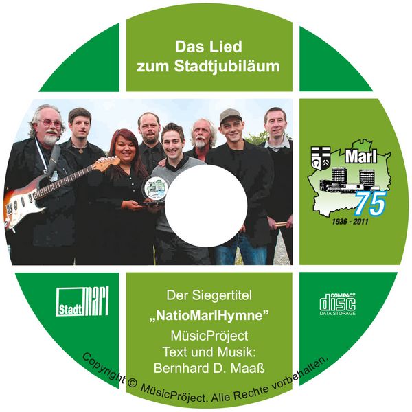 Das Lied zum Stadtjubiläum: Das Cover der brandneuen CD der Band "Müsik Pröjekt"